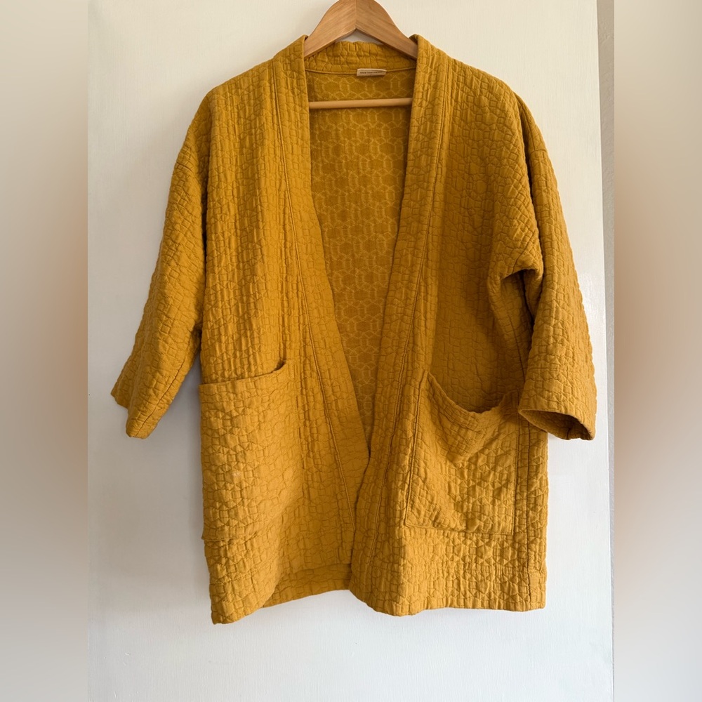 Curator SF Jules cardigan in turmeric